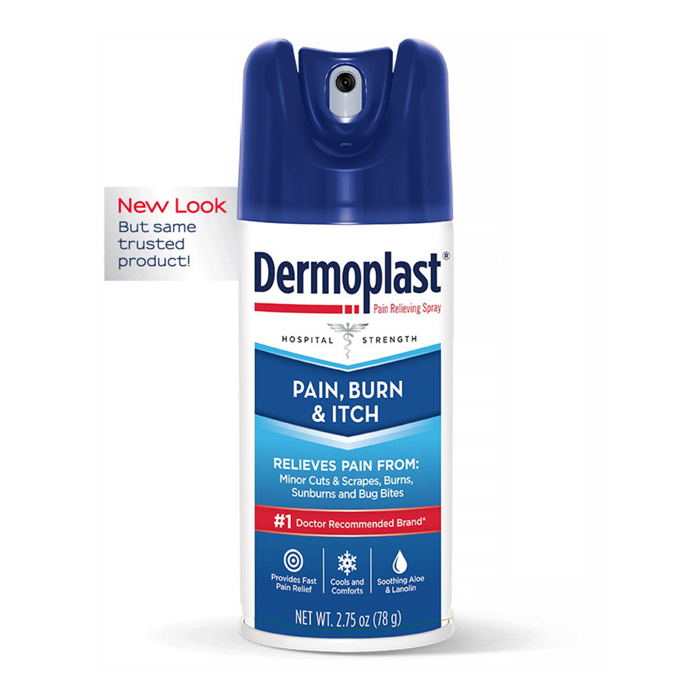Dermoplast Pain Burn & Itch Pain Relief Spray, 2.75 Oz